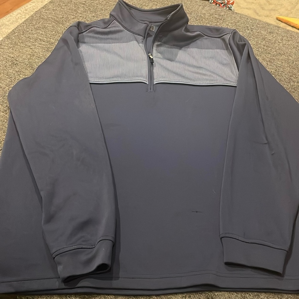 Men’s blue quarter zip